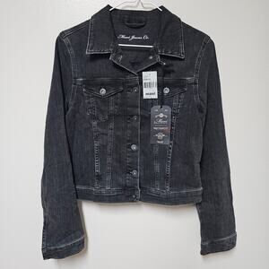 NWT Mavi Jeans Black Denim Jacket Sample Size Small